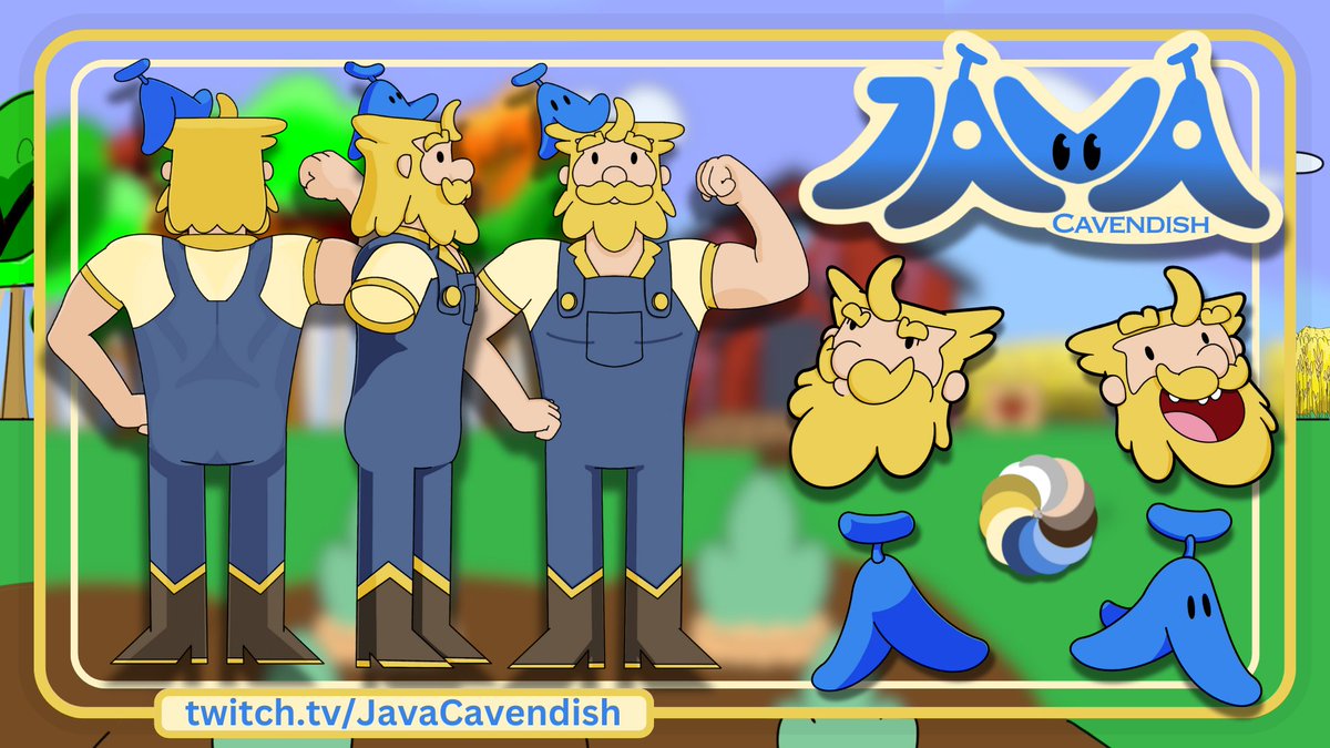 JavaCavendish's tweet image. 💙BANANALERT💛

This is something I've been working on for a while now! A NEW CHARACTER SHEET 📷

I felt like it was time to refresh and time to showcase my new style. The old style was great but it wasn't Java!

IT'S ME! JAVA CAVENDISH!!
💙🍌💛

#JavArts #VTuber #SeeYouSoon