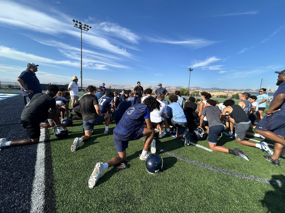 Fall camp day 1 ✔️ #vchsfootball #gowarriors