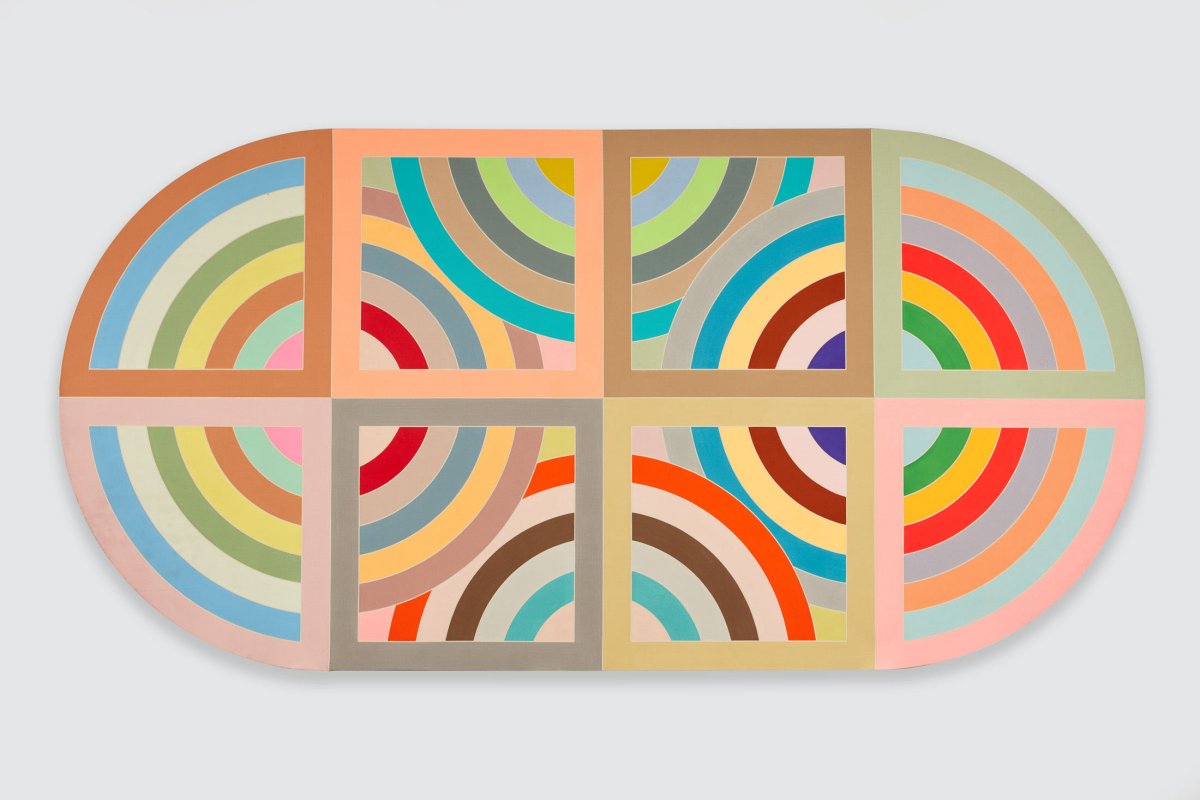 MrPrudence's tweet photo. Frank Stella,  
Hiraqla Variation II, 1968 https://t.co/B5suKe0X4f