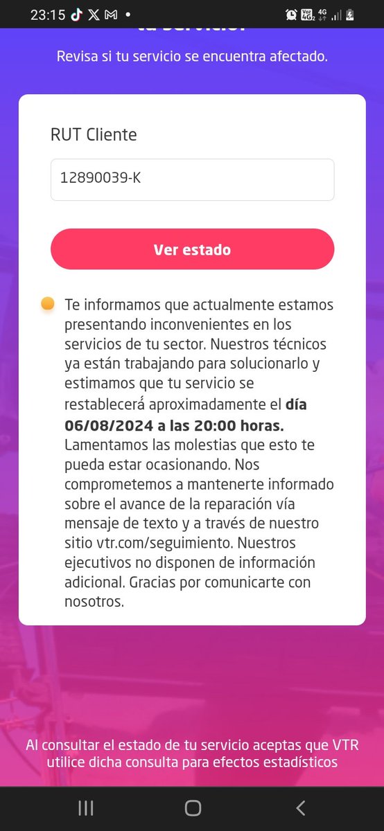 omar3005's tweet photo. @VTRChile @VTRsoporte @tudia_13 @chvnoticias @ReclamosSubtel  tienen la pura caga 5 dias sin poder trabajar  ,me enviaron hoy carta amonestacion por  culpa de uds ,quien responde https://t.co/95ouz3eY7y