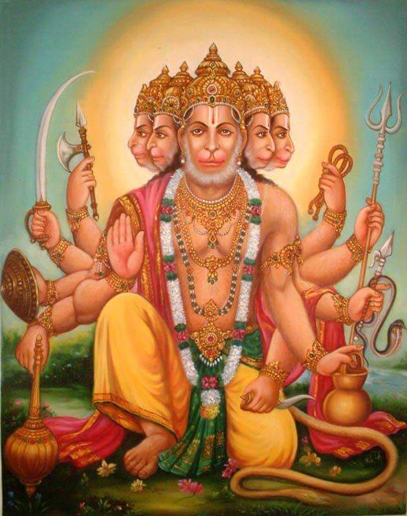 desi_thug1's tweet photo. Panchmukhi Hanuman is considered to be the most powerful and miraculous Avatar of Hanumanji, which has a very interesting and beautiful story. https://t.co/0ro0tdgGZE