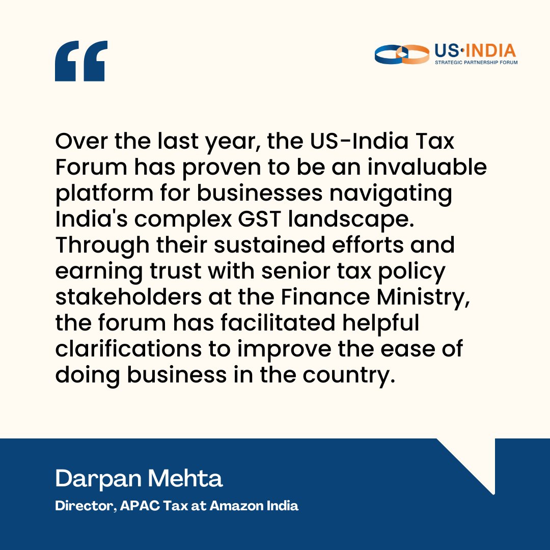 US-India Strategic Partnership Forum tweet media