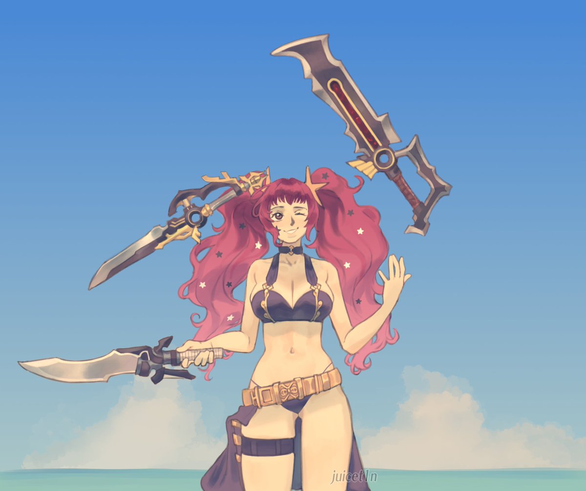 juicet1n's tweet image. one of yunaka's many talents!