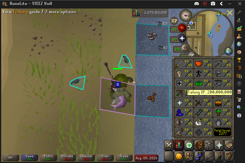 OsrsSteez's tweet photo. 200m Fishing https://t.co/e1Xmx3J83A