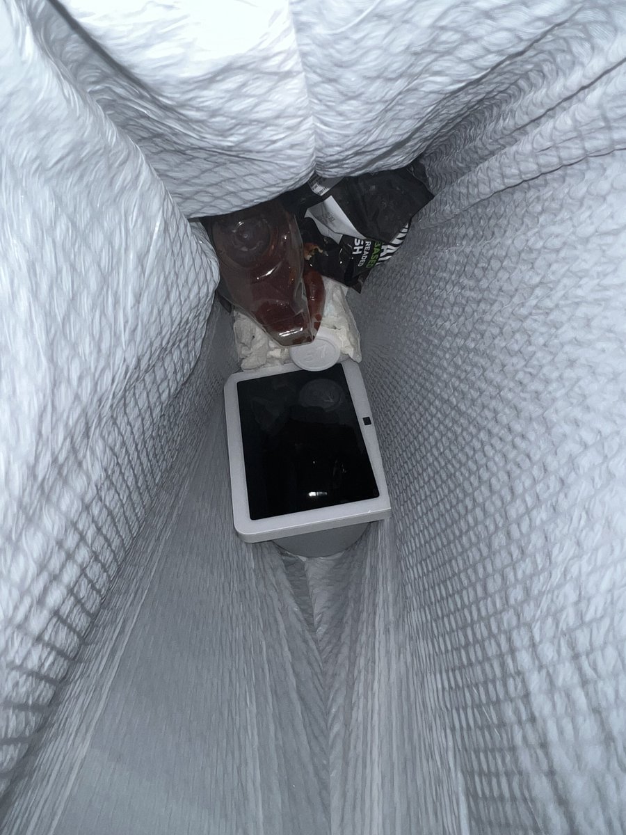 I just threw my Amazon #EchoShow8 in the garbage. It's  great, but for the unstoppable ads.