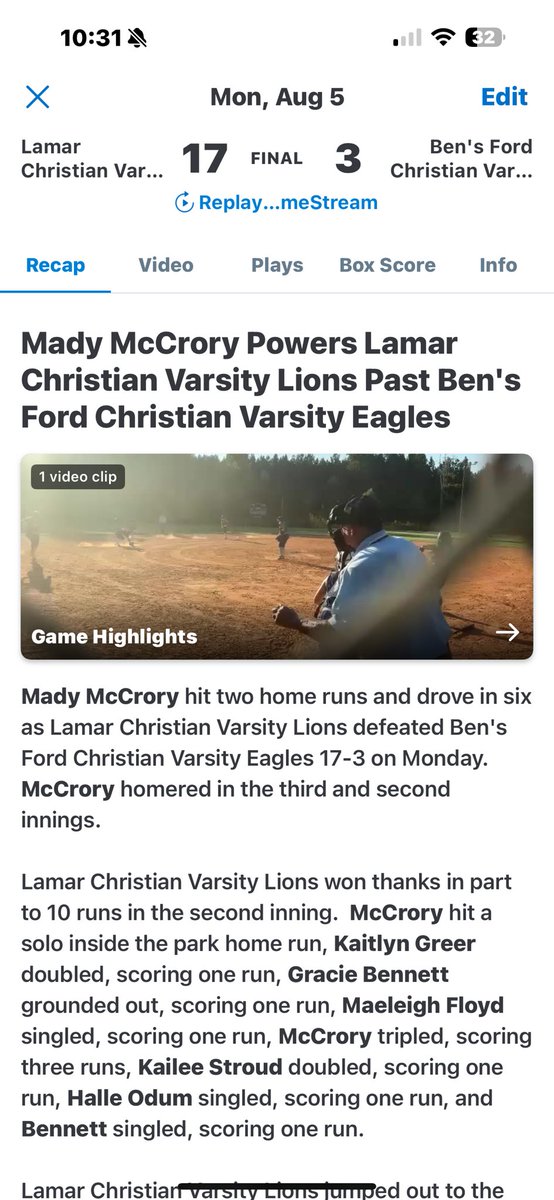 LCSLionsSB's tweet photo. Back in the win column after taking one on the chin last game against PCS. Big road test tomorrow at Columbia academy. https://t.co/YDGbZ0GVro