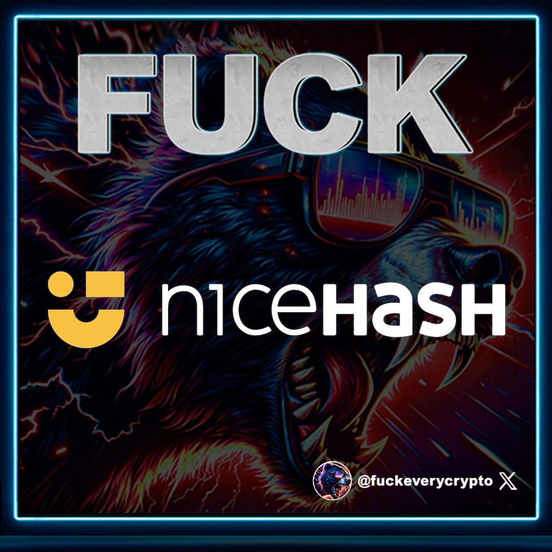 fuckeverycrypto's tweet image. Fuck Nicehash Mining! #NicehashMining