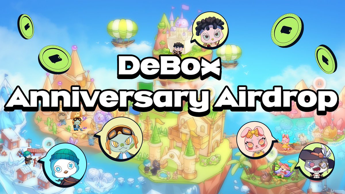DeBox_Social's tweet photo. 🎉 DeBox Anniversary Celebration! Surprises Await! 🎉

Check your Daily Reward at DeBox👀

Want to win extra vDBX and exclusive DeBox NFTs? Share your first chat screenshot of DeBox in the comments! We'll pick 20 lucky winners to receive 99 vDBX each, and 1 lucky winner 🏆 to receive a DeBox NFT.

#DeBox #vDBX #DeBoxNFT 🚀🎁