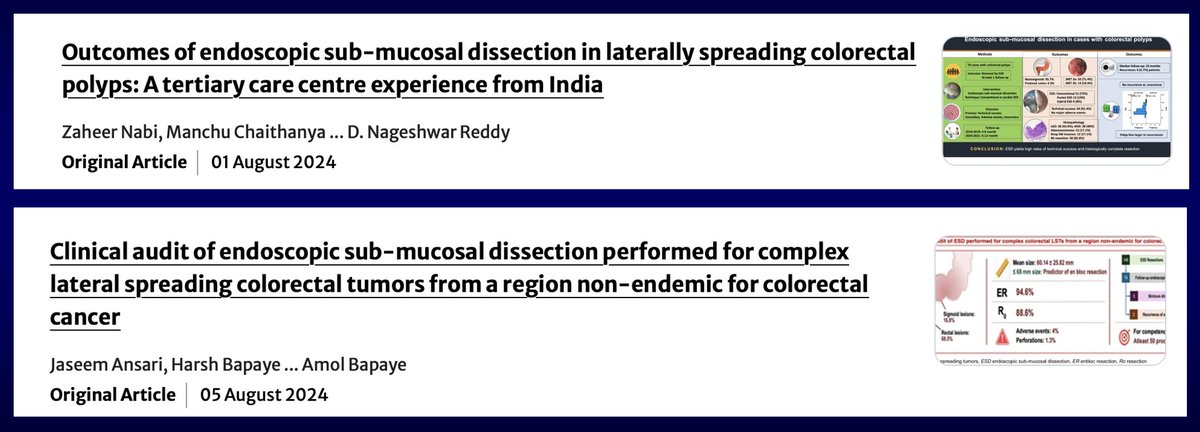 Congratulations to Team AIG and Amol Bapaye sir (Team DMH) for publishing Indian Data on Colorectal ESD