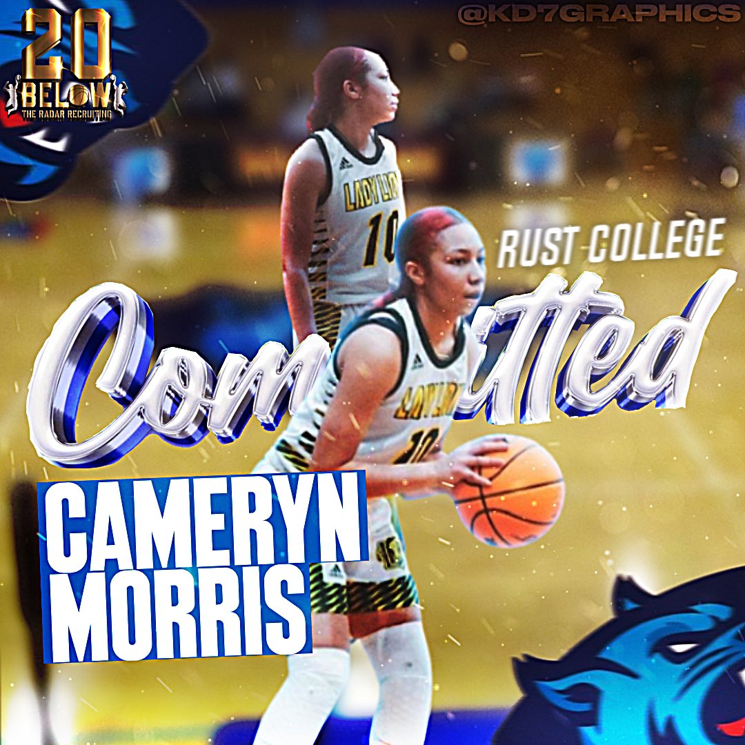 Cameryn Morris a four sport athlete commits to Rust College to further her basketball and academic career. A special talent! Great time working with her. <a href="/20belowtheradar/">Roy Jacksons 20 below the radar recruiting LLC</a> <a href="/kd7graphics/">Commitment Edits 🔥</a> <a href="/CamerynM10/">Cameryn</a> <a href="/Rust_Athletics/">Rust College Athletics</a> <a href="/HBCUBuzz/">HBCU Buzz</a>