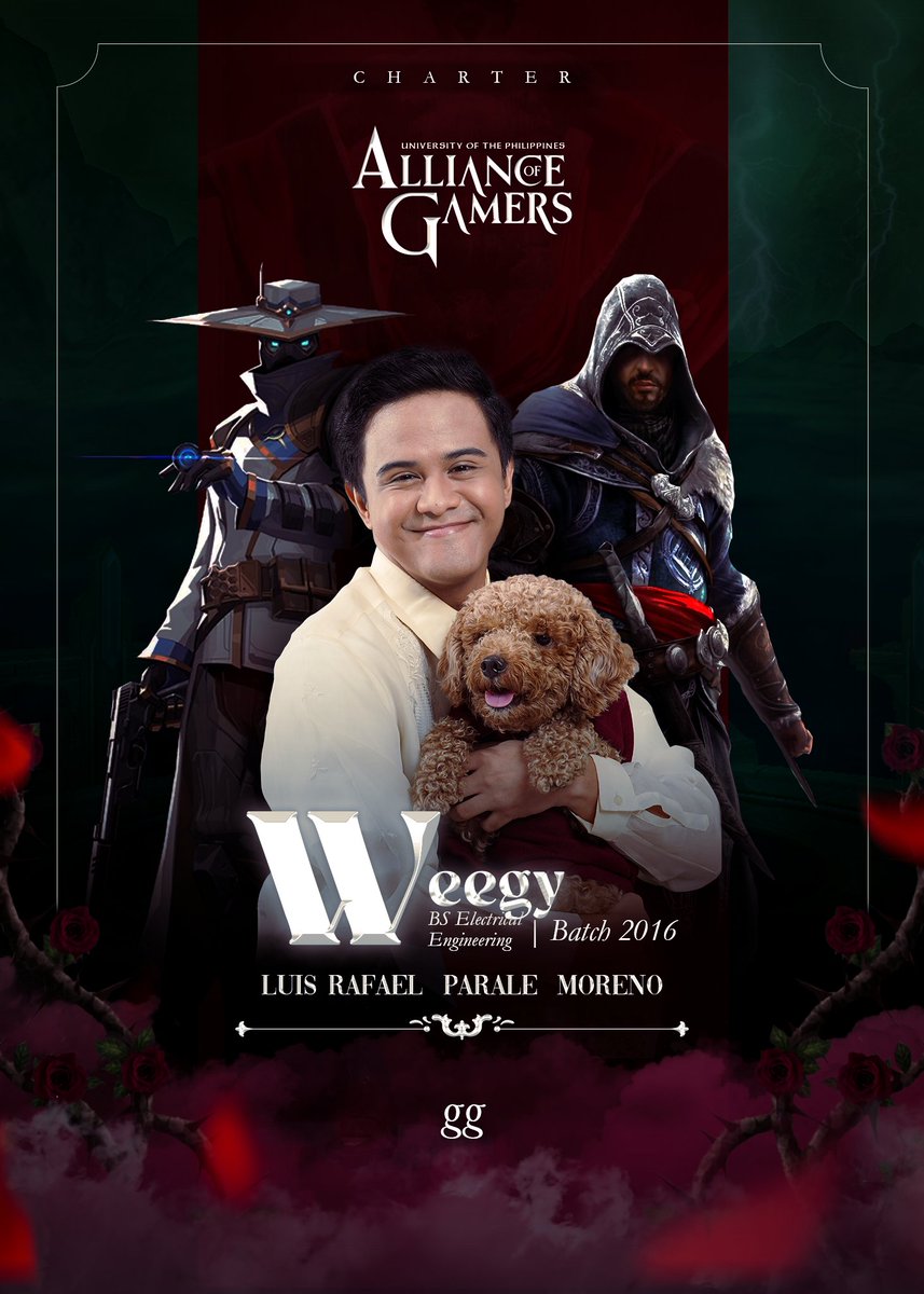UPAGofficial's tweet photo. 𝐋𝐮𝐢𝐬 𝐑𝐚𝐟𝐚𝐞𝐥 𝐏𝐚𝐫𝐚𝐥𝐞 𝐌𝐨𝐫𝐞𝐧𝐨
weegy
BS Electrical Engineering
Batch 2016
Charter

#UPAllianceOfGamers
#TheRivetandtheRibs
#ThePinnacle
#Sablay2024 https://t.co/ep2gM9MGbx