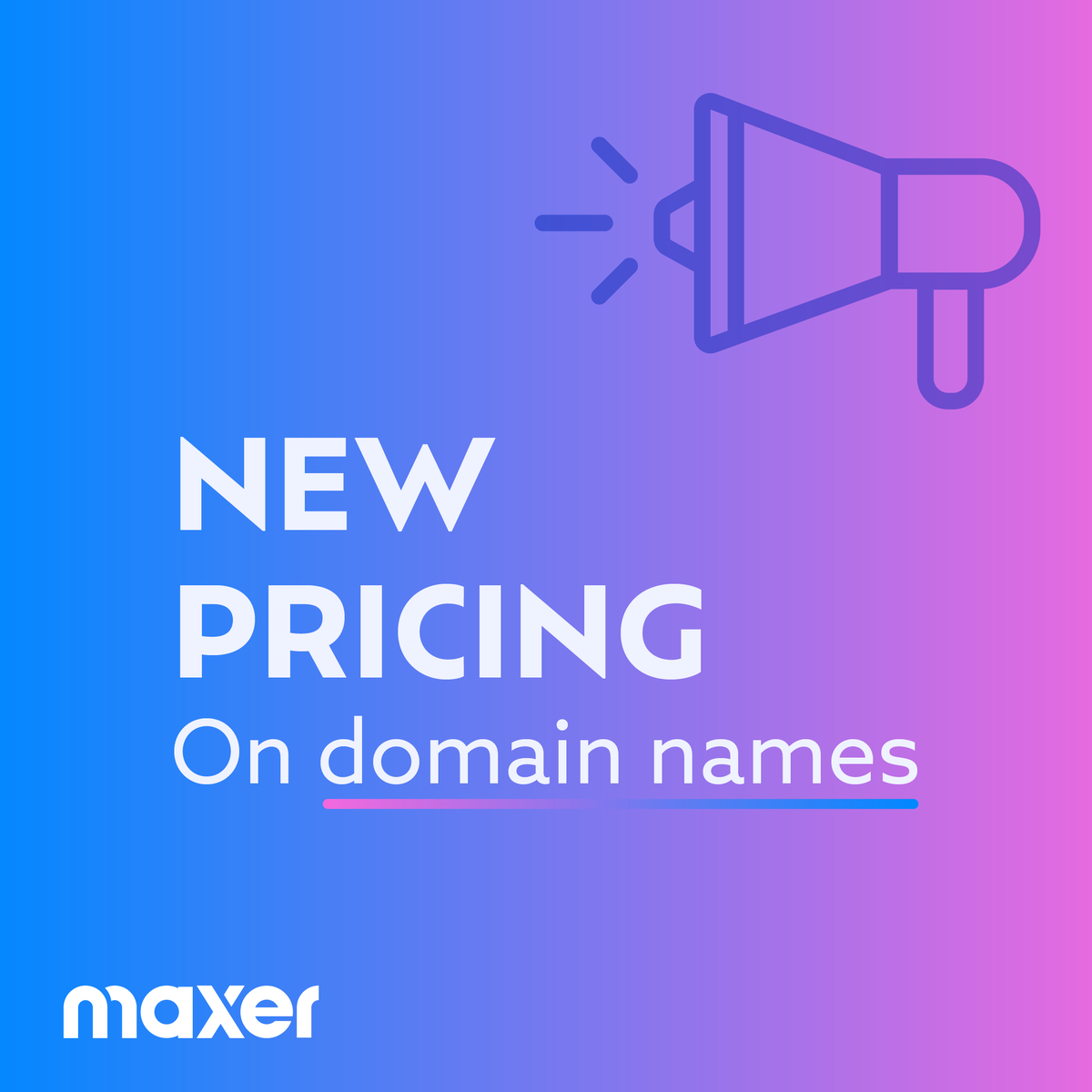 In September 2024, the registries responsible for managing .com and .net domains (Verisign), as well as the .ie registry in Ireland, will increase their fees. 
Our blog post explores the reasons for the change. You can renew domain names now to save money.
maxer.com/blog/2024/08/n…