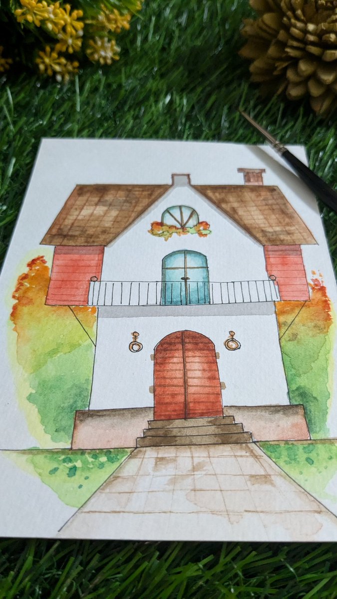 ColorartIdeas's tweet image. Ink and color 

#watercolorpainting #illustrationart #drawing #colorartideas