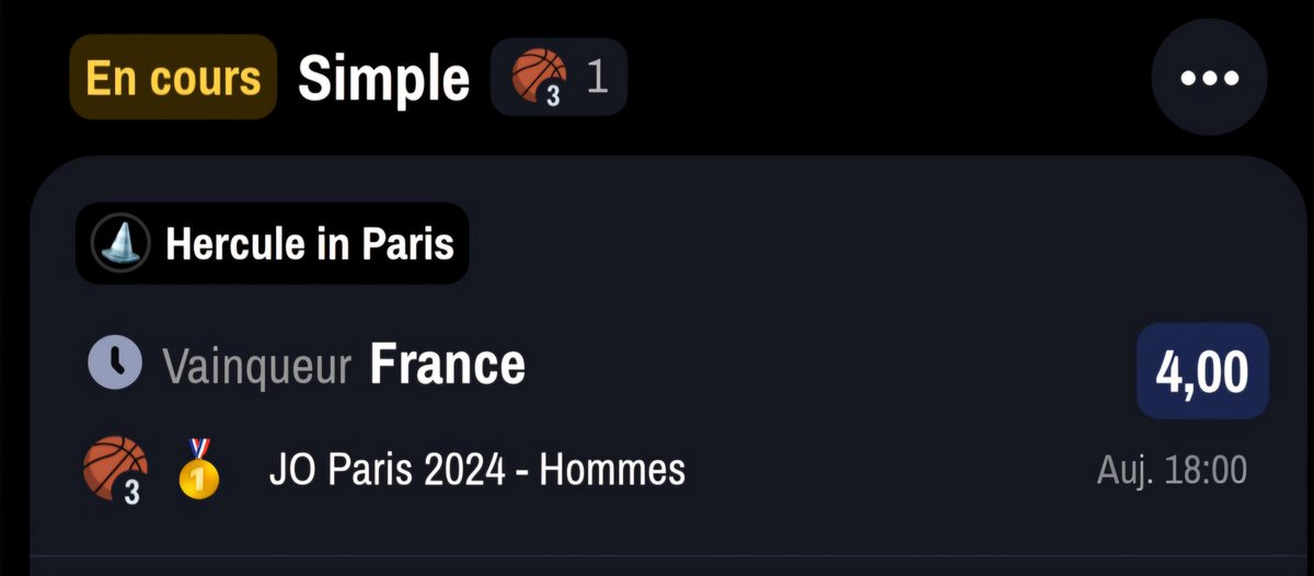 pointdecroix2's tweet image. Bonjour @WinamaxSport 
Vous avez mis perdant mon paris basket sur le match de 18h alors que la France a bien gagné 
La France ont perdu sur le match de 22h30 ce ne sont pas les mêmes paris
Merci de payer le paris