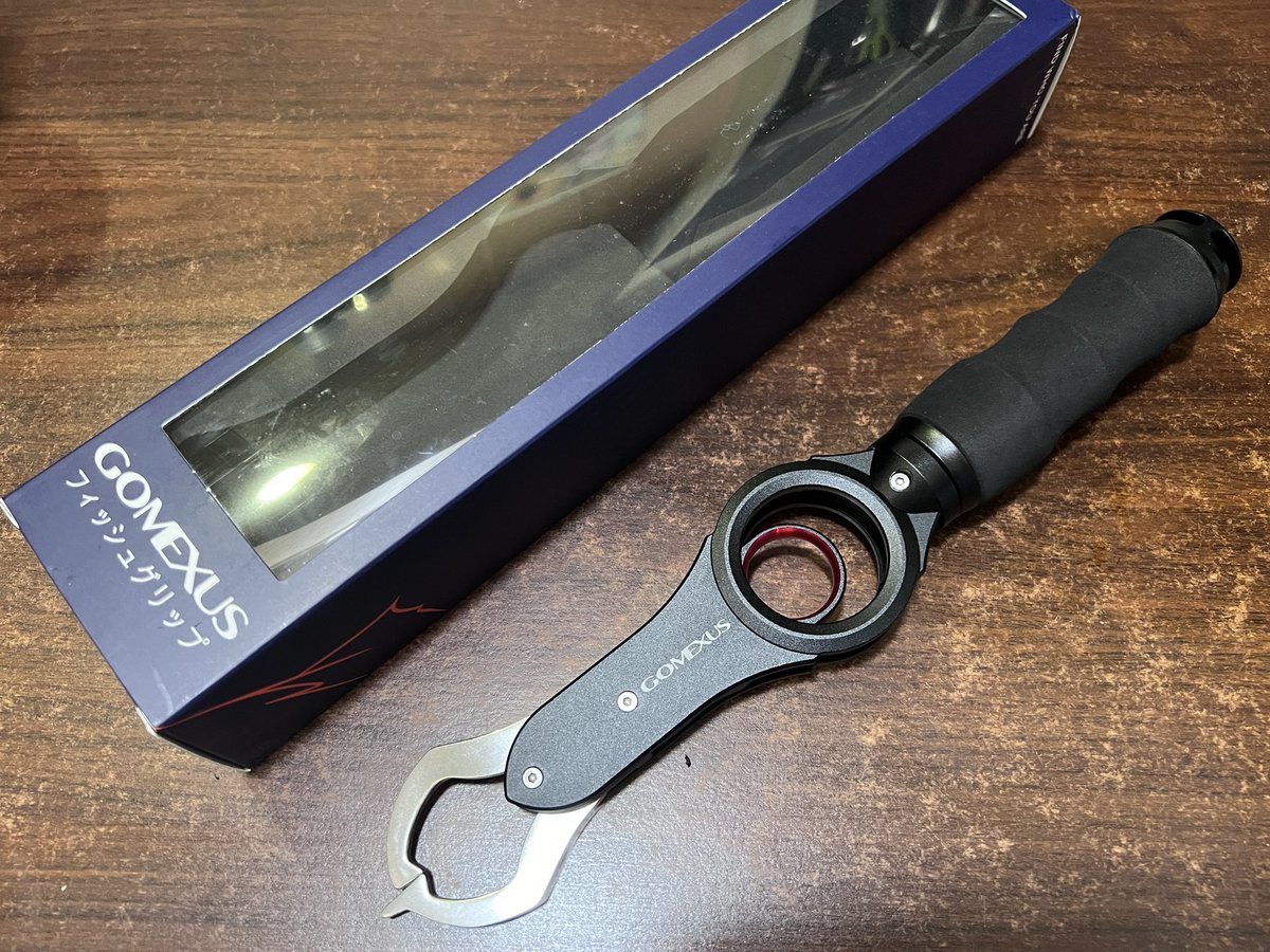 ゴメクサスさん（<a href="/GomexusFishing/">Gomexus Japan</a> ）から

ゴメクサス誕生7周年特別感謝祭‼️
第2弾SNS新製品プレゼント企画で当選したフィッシュグリップが届きました☺️
計量付きはありがたいですね。
今後ガシガシ実戦で使わせて頂きまーす👍
#ゴメクサス7周年
#チニング
#フィッシュグリップ