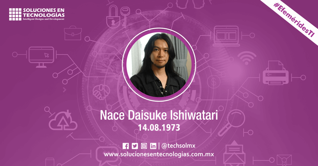techsolmx's tweet photo. Un día como hoy (14/08/1973): Nacía en Johannesburgo, Sudáfrica, Daisuke Ishiwatari, desarrollador de videojuegos, creador de Last Blade y de Guilty Gear, una saga de videojuegos 2D. Ver más https://t.co/YwFjI8Oidv

#SomosSoluciones #EfeméridesTI #DaisukeIshiwatari #LastBlade #IT https://t.co/02mXCwCMZY