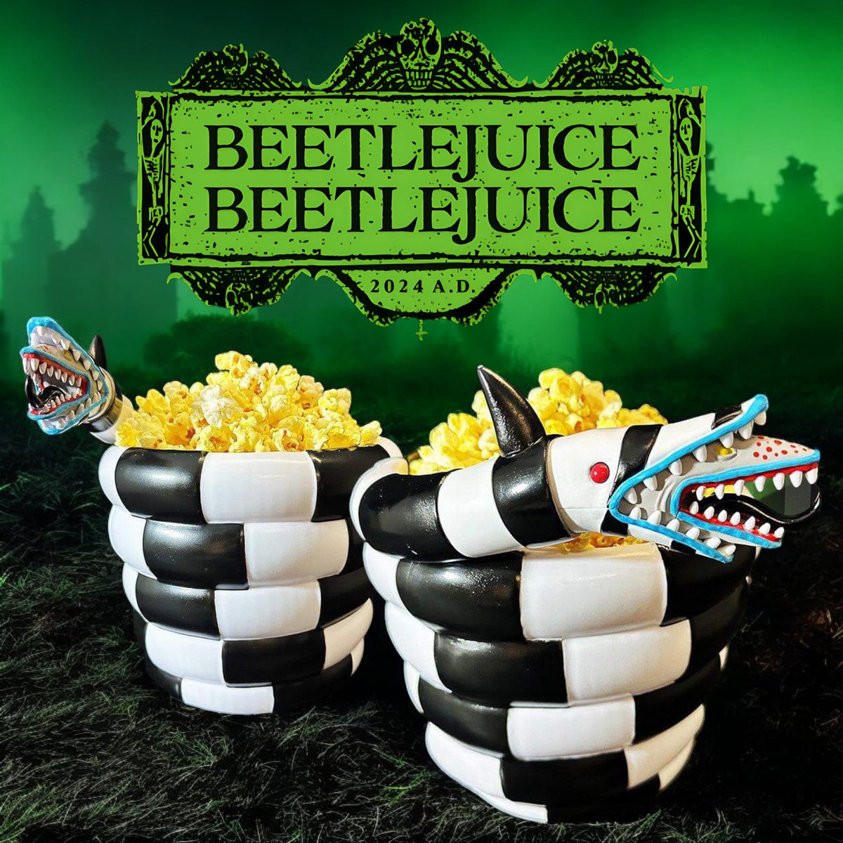 toysrevil's tweet image. Sandworm #popcornbucket for #BeetlejuiceBeetlejuice by @RegalMovies revealed!

#Beetlejuice on
#POPCORNX: tinyurl.com/3nxjymbv
#TOYSREVIL: tinyurl.com/2up58sbm
#TOYSREVILBLOGS