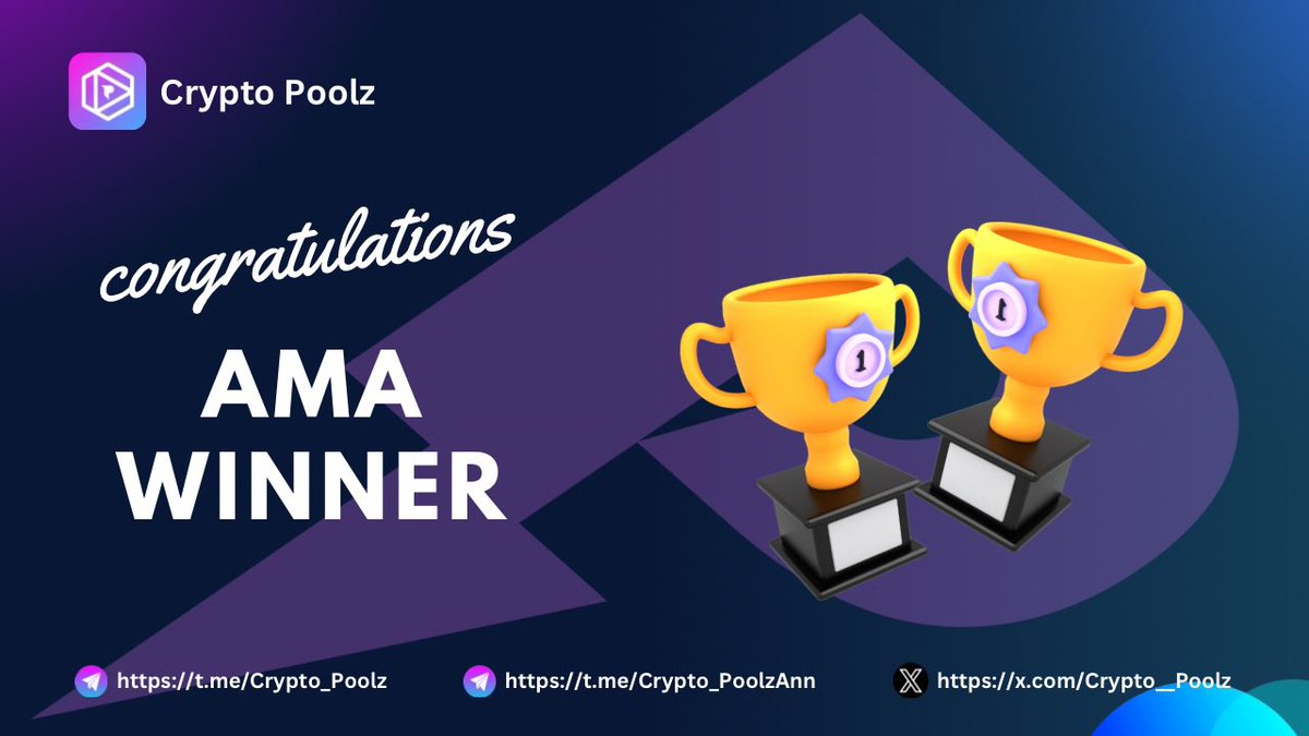 Crypto__Poolz's tweet image. 🎉 Absolutely, congratulations to all the lucky winners of the AMA session with #AlterVerse fantastic news! It's always exciting to see winners from AMA (Ask Me Anything) sessions🥳.

🚀 Live Winner : 👇

1️⃣: @young_boy_id 
2️⃣: @jerryfx5 
3⃣: @cryptoinfinityf 
4⃣: @sonia_kiddo…