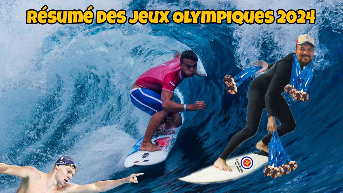 BaroudeursSport's tweet photo. Ils surfent sur la vague 🏄‍♂️🌊
🥇
Trouvez un titre à ce tableau 😂

#Paris2024 #Jo2024 #Gold

@sporthmane @leon_marchand #KauliVaast https://t.co/SkS6yAlctC
