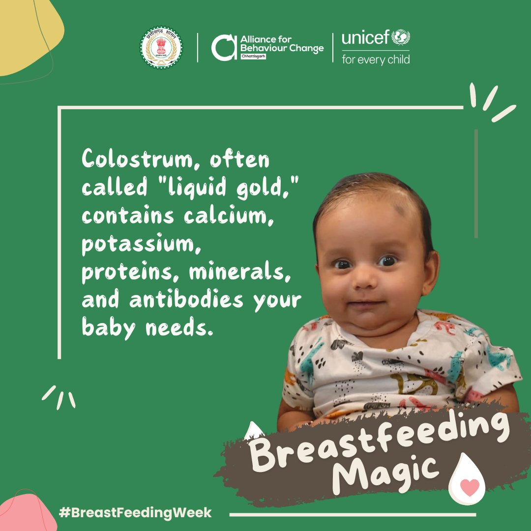5. In the first few days after birth, your breasts produce a thick, sticky, yellowish fluid known as "liquid gold." This "liquid gold" is rich in antibodies. #WorldBreastfeedingWeek2024