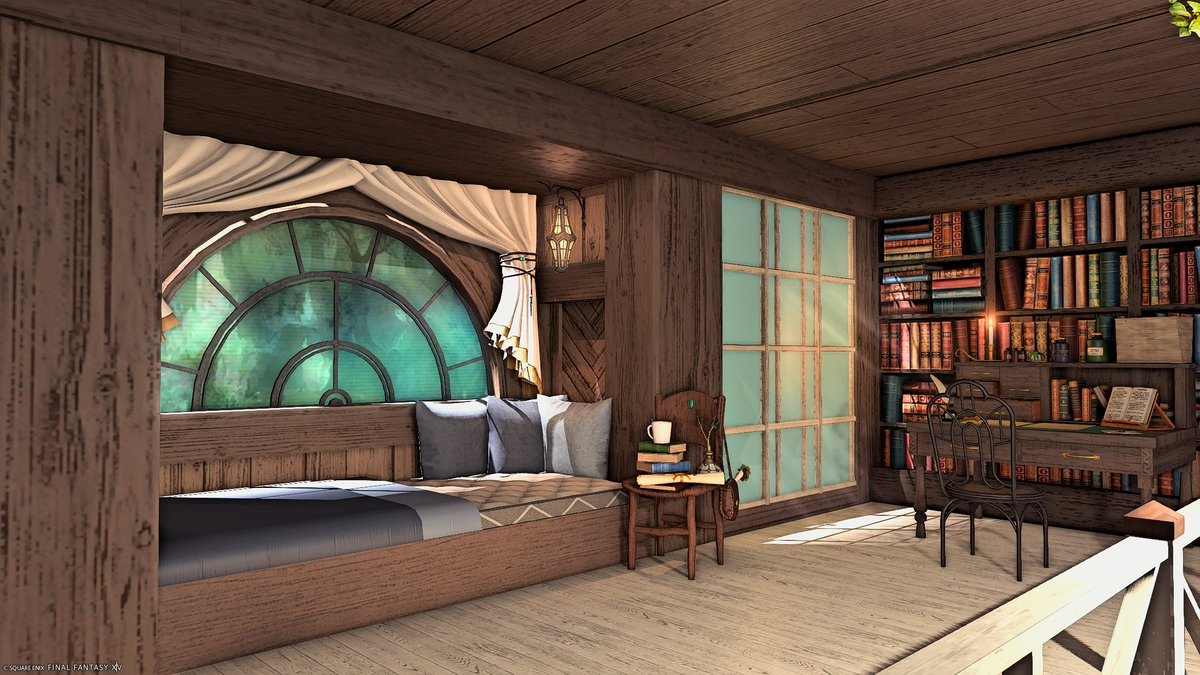 sugaraddictxiv's tweet photo. [S] Coffee Cabin

Made another loft build this time with greenery and muted brown tones~

#ffxivhousing #FF14Housing #FF14ハウジング #HousingEden #hgxiv https://t.co/C8YHpvqVfu