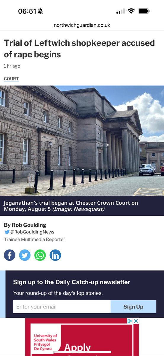 peterstopcrime's tweet photo. Valutham Jeganathan, of Clifton Road, faces six counts of rape, one of unlawful wounding, two of assault, and two of threatening to kill a woman.  
On the first day of his trial on Monday, August 6 2024, prosecutor John Philpotts told the jury the Sri Lankan’s sexual abuse ‘happened on many occasions, and took many forms’, and was at it worst ‘when he was drunk, which was often’.

Deport him!