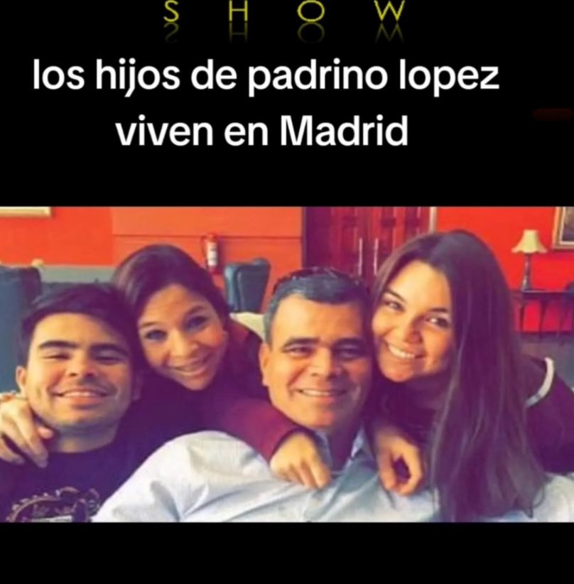 La familia de Padrino vive en Madrid a cuerpo de rey y no precisamente con el sueldo de un militar venezolano. Lo que demuestra que no solo es culpable de la represión entre militares y de tener al ejército venezolano actuando con la policía como perros de presa contra el pueblo