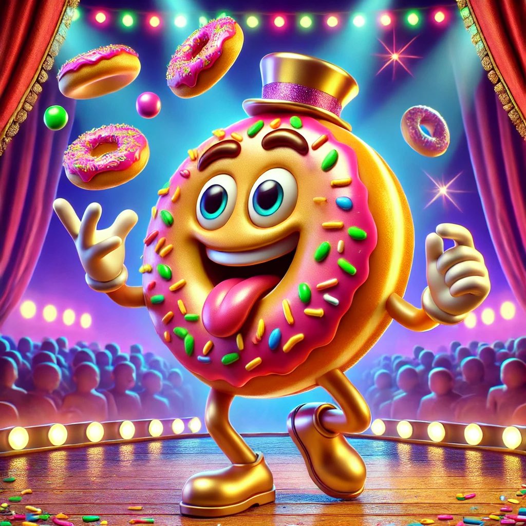 donutcoinco's tweet photo. Donut Coin Creator Contest - Donut Coin - The Entertainer by @TMK8990 https://t.co/SVt9J2PVP9