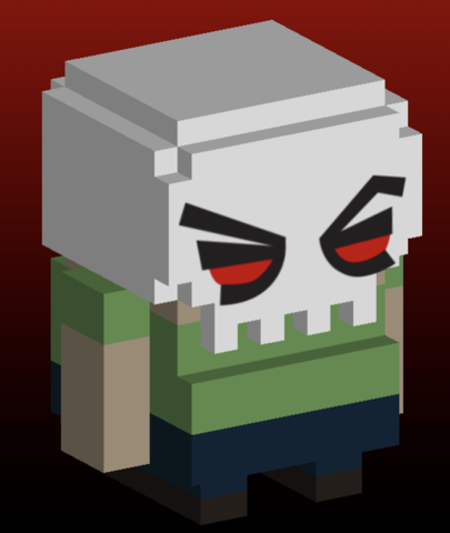 BlueWizardGames's tweet photo. Did you know before it was Slayaway Camp we were gonna call it "SlaughterCamp"? 🏕️🔪

First ever concept vs. Skullface in Slayaway Camp 2 https://t.co/YKc2WmGmaM