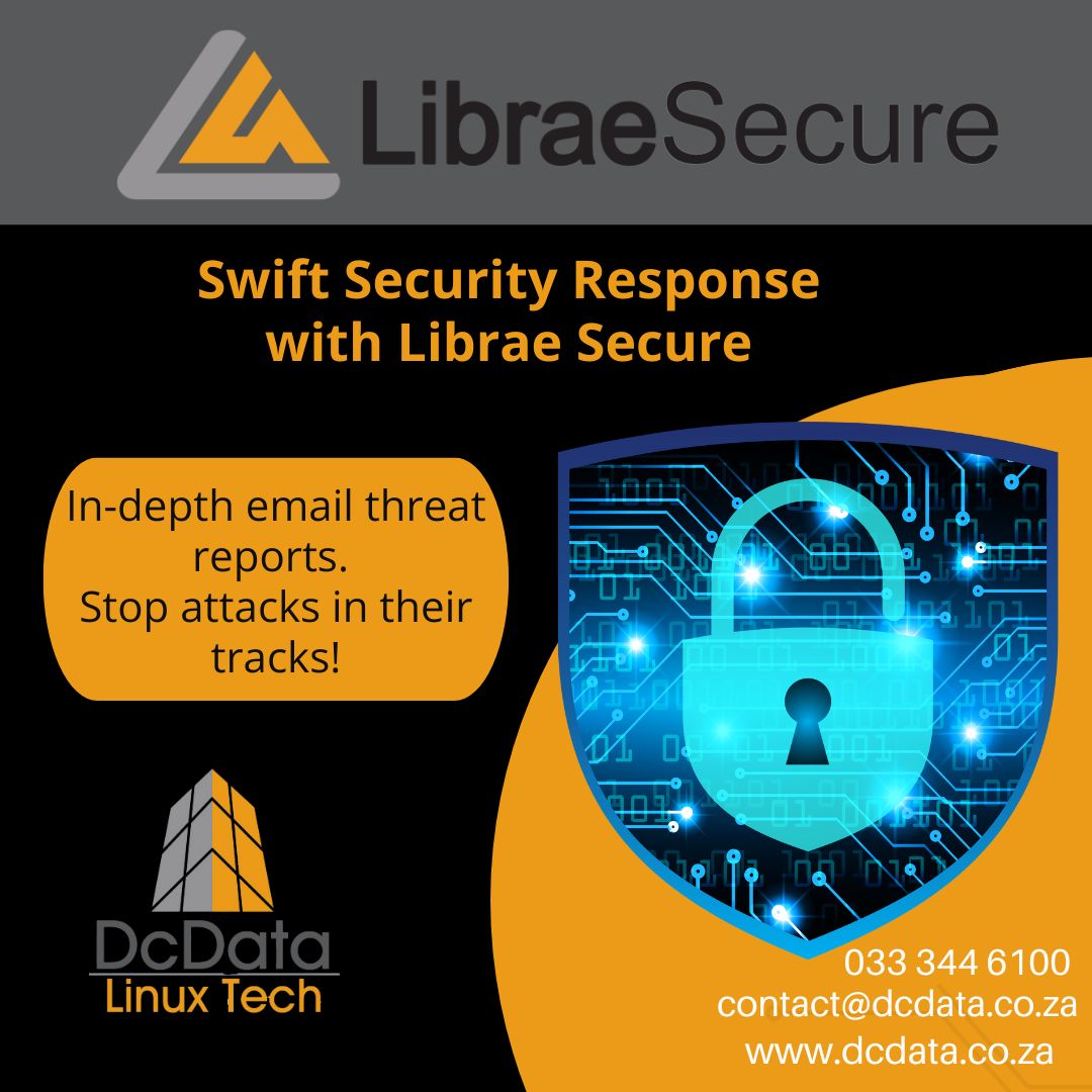 dcdata's tweet image. Swift Security Response: A Game-Changer in Cyber Defense!

Contact us today to learn more about Librae Secure!
 📞 033-344-6100 📧 contact@dcdata.co.za

#DcData #LibraeSecure #SwiftResponse #CybersecurityHeroes #TechDefenseMasters