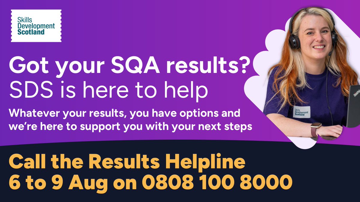 Cllr. Iain Sinclair (@iainsinclairsnp) on Twitter photo SQA results day is here!!
Good luck to all waiting for results coming in - I really hope that they reflect what you wanted and more. But, if they don't, remember they are part of your journey and don't define you. #NoWrongPath Help and advice is available from <a href="/skillsdevscot/">Skills Development Scotland</a> SQA results day is here!!
Good luck to all waiting for results coming in - I really hope that they reflect what you wanted and more. But, if they don't, remember they are part of your journey and don't define you. #NoWrongPath Help and advice is available from <a href="/skillsdevscot/">Skills Development Scotland</a>