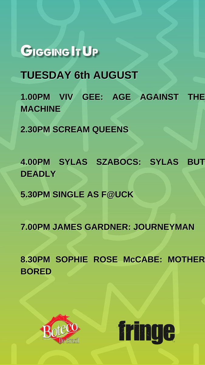 Today's show for <a href="/edfringe/">Edinburgh Festival Fringe</a> at <a href="/botecoedinburg/">Boteco do Brasil EH1</a> #Edinburgh #edfringe2024