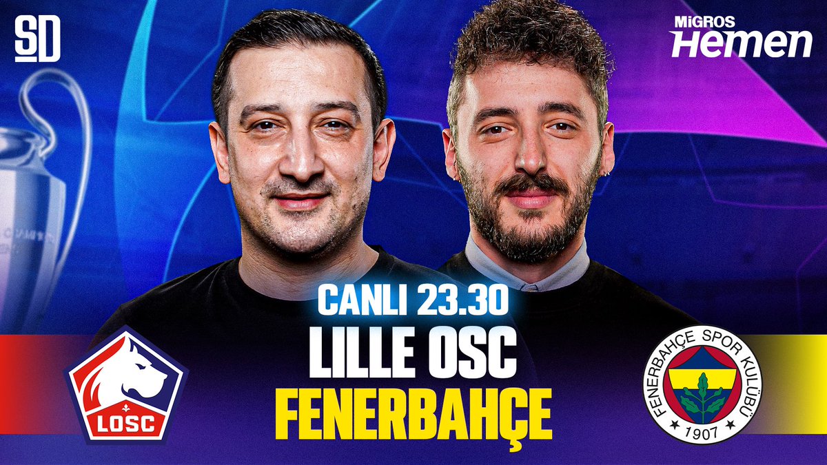 🚨 Lille - Fenerbahçe maçının hemen ardından CANLI yayında buluşalım!

🔗 ytbe.one/KOzATRlP2Tw

🗣️ <a href="/serhatakin81/">Serhat Akin</a> x <a href="/berkaytokgozz/">Berkay Tokgöz</a>