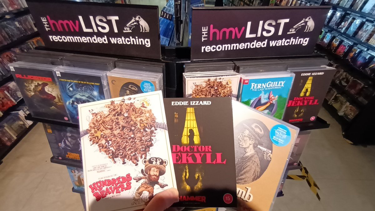 hmvBelfast's tweet photo. Collectors edition bluray titles out this week
#Alligator #Alligator2 #FernGully #HundredsofBeavers #DoctorJekyll #Crumb #bluray #collectorseditions #specialedition #boutiquelabel #PhysicalMedia
@101FilmsUK @UKCriterion
@avocadoom89 https://t.co/G57bUmDh7Q