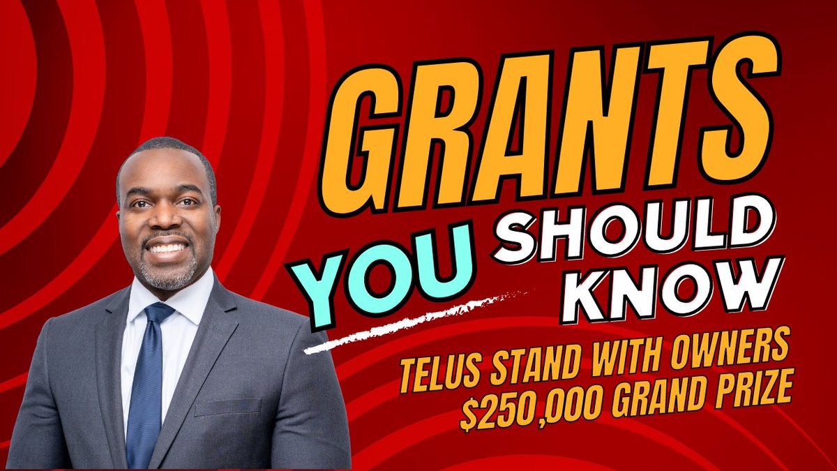 $250,000 Telus Stand with Owners: Grant Writing Working Group - Virtual Session. Register here: eventbrite.com/e/250000-telus… zc.vg/d7gBf