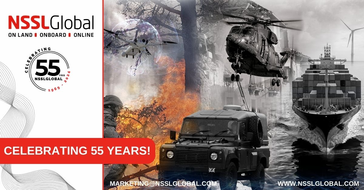 A press release went out celebrating #NSSLGlobal 's 55th anniversary, marking more than half a century of developing innovative technology solutions for the government and maritime mobility markets.
Read the full press release here: lnkd.in/enxscgD2