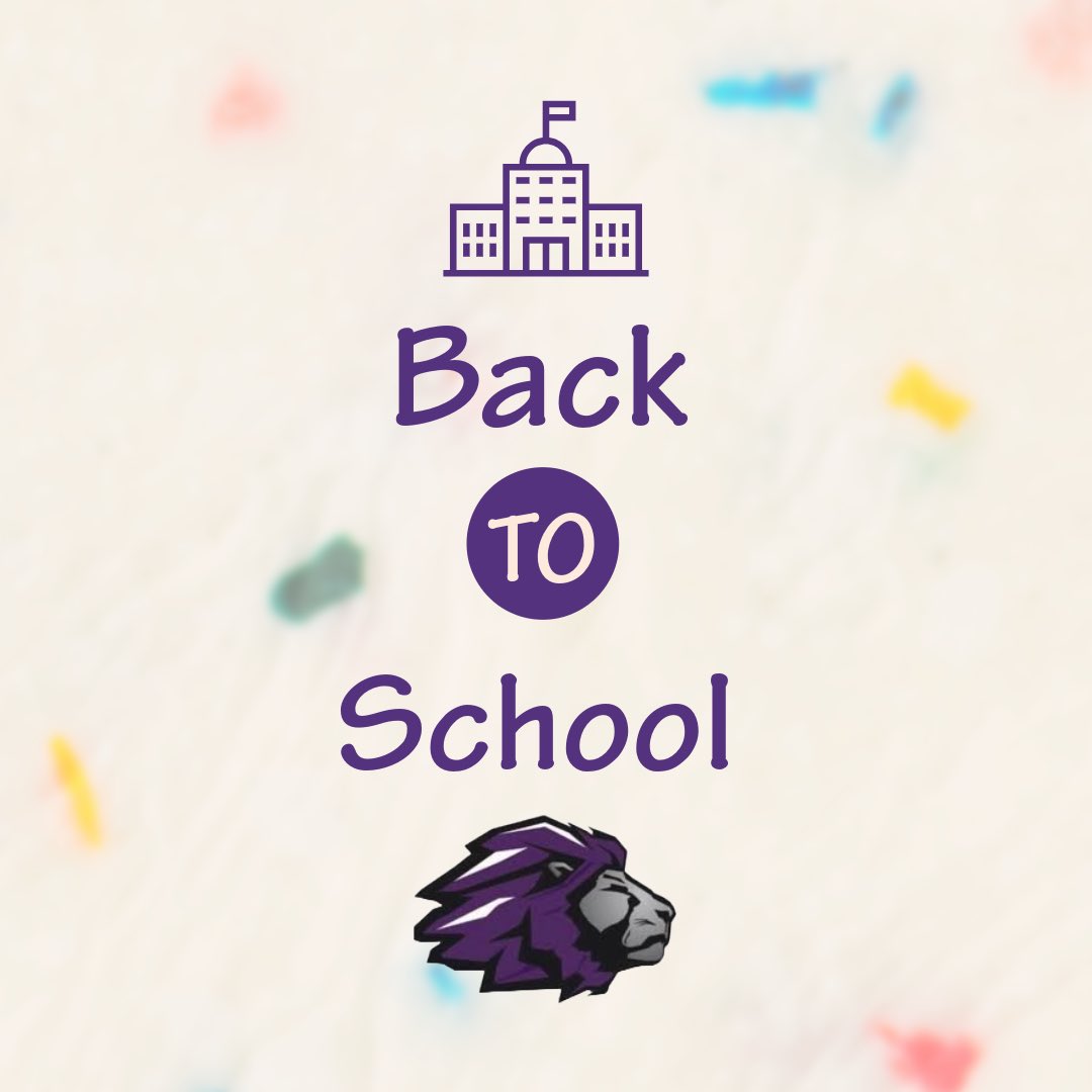 Welcome back Lions! 

We are praying for a blessed and healthy school year, but we also pray that our students use their gifts to be a blessing to others in the hallways, the community, and on the playing field/court. We hope you have a great first day! 

🦁🦁🦁 #FearTheRoar