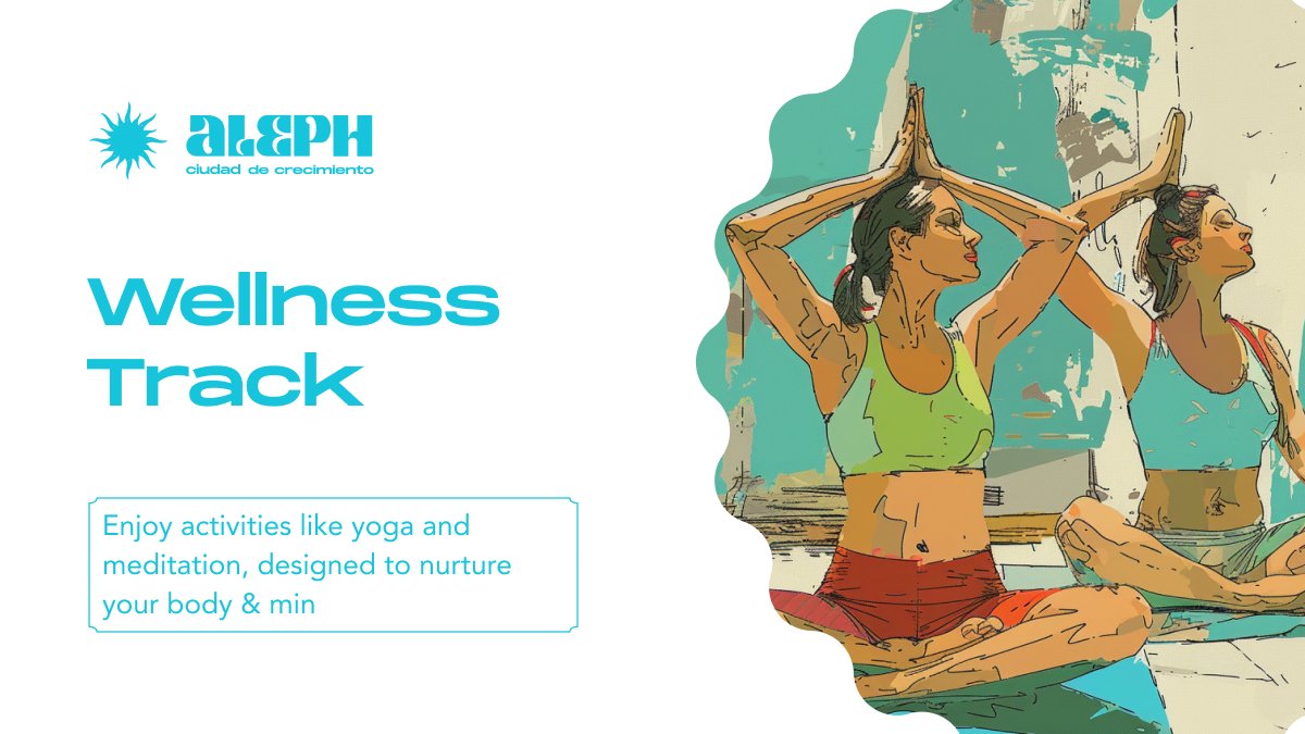 crecimientoar's tweet photo. 🧘‍♀️ Aleph Wellness Track

🌿 At Aleph, we believe well-being is essential for growth.

Our Wellness Track is designed to nurture your body, mind, and spirit as we transform Buenos Aires into the world's first crypto nation. 🏙️ https://t.co/Pd01wrWVZf