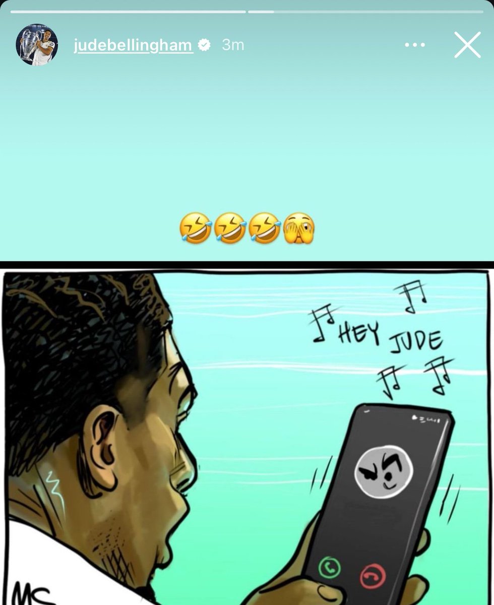 Carlo Ancelotti: 
"Tatilde olan Jude Bellingham'ı aradım ama açmadı.
 Daha sonra yanımda olan Vinicius'a, 'Bellingham'ı ara' dedim.
 Vinicius arayınca hemen açtı, telefonu ondan alıp konuştum."