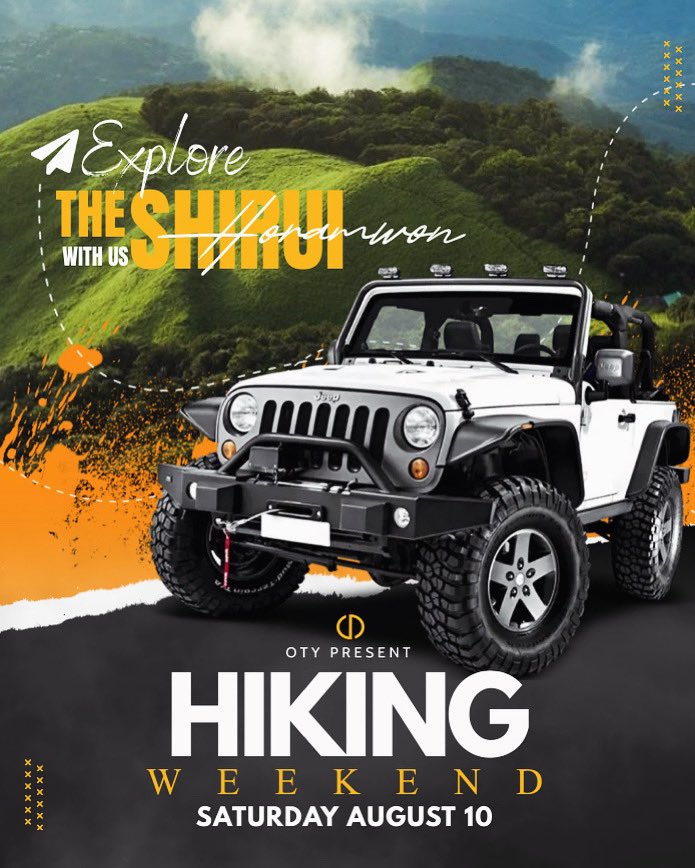 Clydesign24's tweet photo. Are you ready for the Hike ?

.
.
.
.
.
.
.
Like share and follow for more design 
#graphicdesign #photoshop #illustration #illustrationartists #illustrator #sketch #bgchange #bgremove #flyers #flyersdesign #hiking #hike #camping https://t.co/gbC0wgOS8u