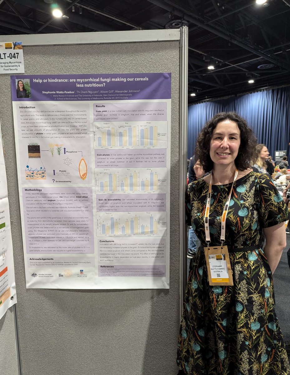 If you want to learn more about AM fungi effects on cereal crop nutrition and water use efficiency, come and visit our posters today at #ICOM12