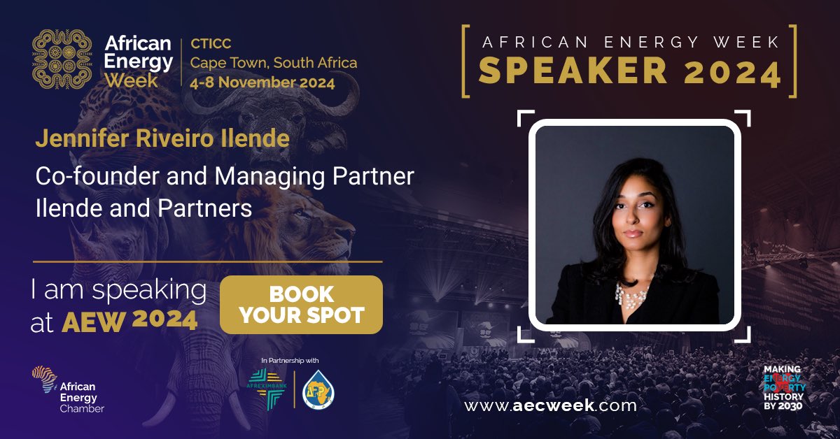 JeRiIl's tweet photo. I'm excited to announce that I'll be speaking at African Energy Week (AEW) 2024!

Join me at the leading international energy conference shaping the future of Africa's (and beyond!) energy landscape. https://t.co/EIHOJimdtA