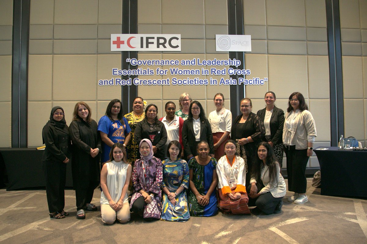 After many years in the planning we finally have our Asia Pacific Women's #governance and #leadership training! Very proud. #advancingwomen <a href="/IFRCAsiaPacific/">IFRC Asia Pacific</a> <a href="/redcrosscanada/">Canadian Red Cross</a>