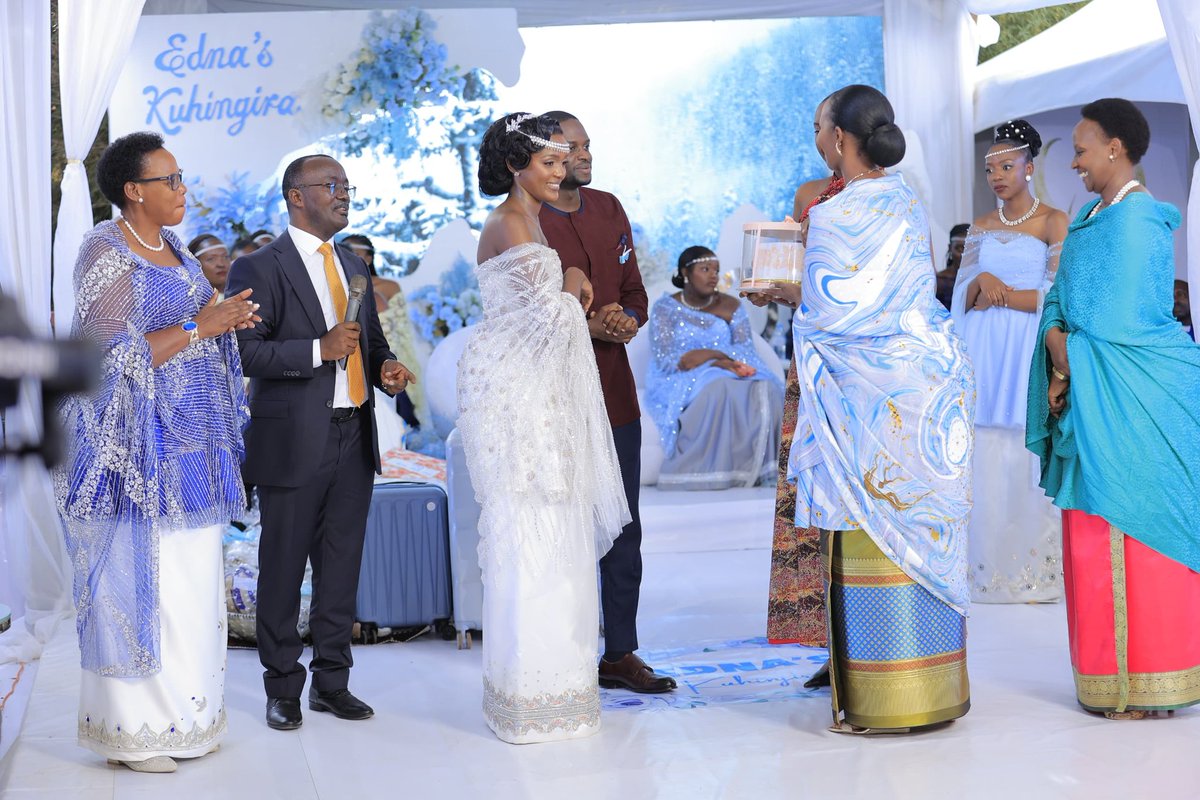 SMusherure's tweet photo. Over the weekend, my family joined my parliamentary colleague, Hon Katusiime Annet Mugisha and her husband @NWSCMD at the give way ceremony of their daughter Edna.

I wish them the very best of everything in their marriage. https://t.co/QTCsImsAUF