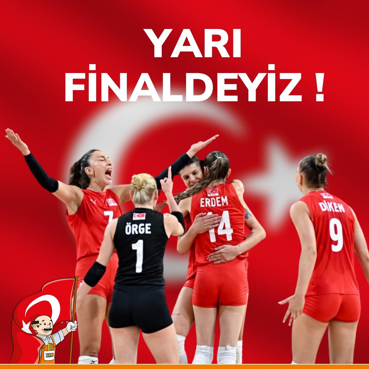 Altın madalya yolunda son 2 maç ! 

Tebrikler Filenin Sultanları 🇹🇷🇹🇷
