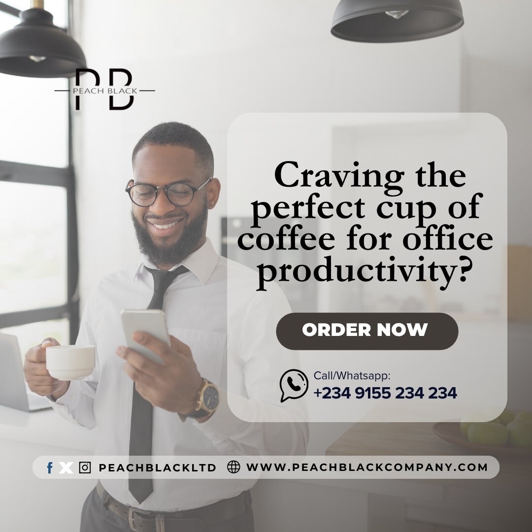 peachblackltd's tweet image. Fuel your workday with our delicious coffee. Order your vending machine now and boost your productivity! 

#coffeelover #officecafe #peachblackcompany