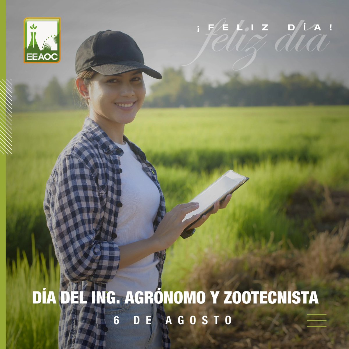 ¡Feliz #DíadelIngenieroAgrónomoyZootecnista! 👨‍🌾👩‍🌾🎉
Desde la EEAOC  felicitamos a todos los Ingenieros Agrónomos y Zootecnistas en su día en especial a los nuestros. 🌱🐄. Su incansable labor y dedicación son fundamentales para el desarrollo sostenible y la innovación!
