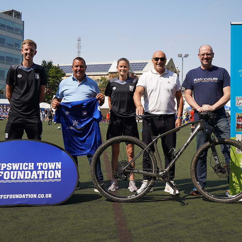 ITFCFoundation's tweet photo. 🚴 The Foundation is delighted to announce that this year's Wolf Way Cycle Ride has raised over £11,000.

The money will be split evenly between the Foundation and @futurestars15 to support work being done across Suffolk and surrounding areas, and Ghana and Togo respectively.