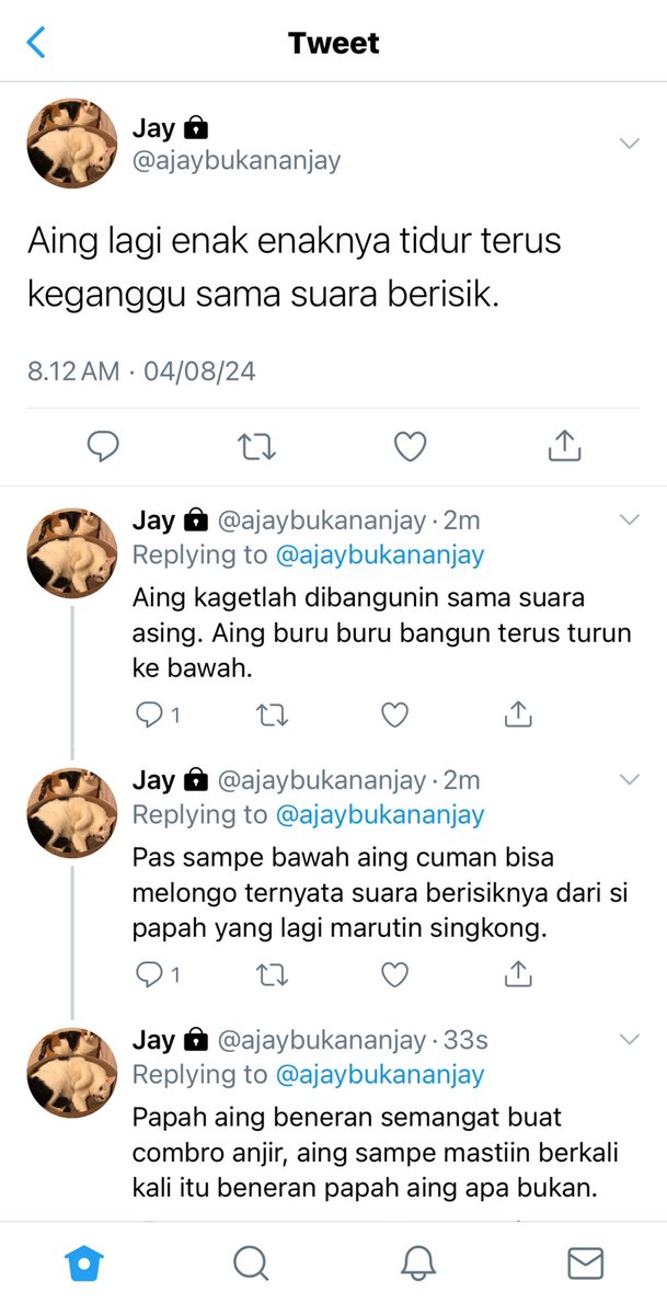 #JayaFamStori; Papa Jajang BM buat combro. (1/3)