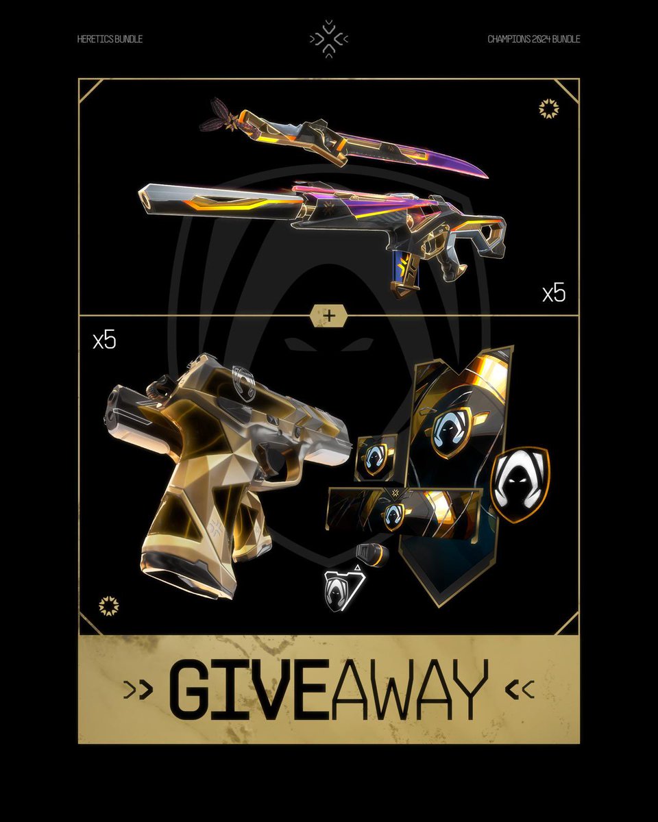 OTK m1xwell (@mixwell) on Twitter photo Por la victoria de <a href="/HereticsVal/">Heretics Valorant</a> sorteamos 5 packs de la skin del mundial (corregidme el texto aquí) y 5 del bundle de Heretics entre todos los que:
Follow <a href="/HereticsVal/">Heretics Valorant</a> y <a href="/Mixwell/">OTK m1xwell</a>
RT al tuit
Ganadores el día de la final mundial. Por la victoria de <a href="/HereticsVal/">Heretics Valorant</a> sorteamos 5 packs de la skin del mundial (corregidme el texto aquí) y 5 del bundle de Heretics entre todos los que:
Follow <a href="/HereticsVal/">Heretics Valorant</a> y <a href="/Mixwell/">OTK m1xwell</a>
RT al tuit
Ganadores el día de la final mundial.